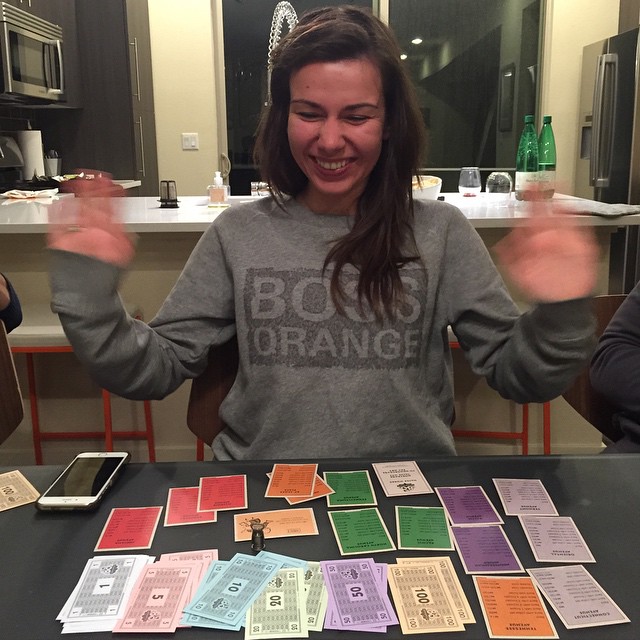 Olja is a ruthless Monopoly player.