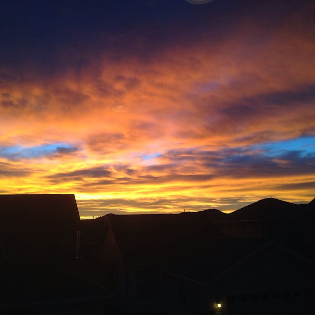 What a sunrise! #nofilter