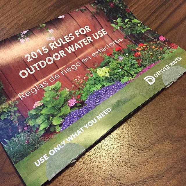 How much water did this flyer take to print and then mail?