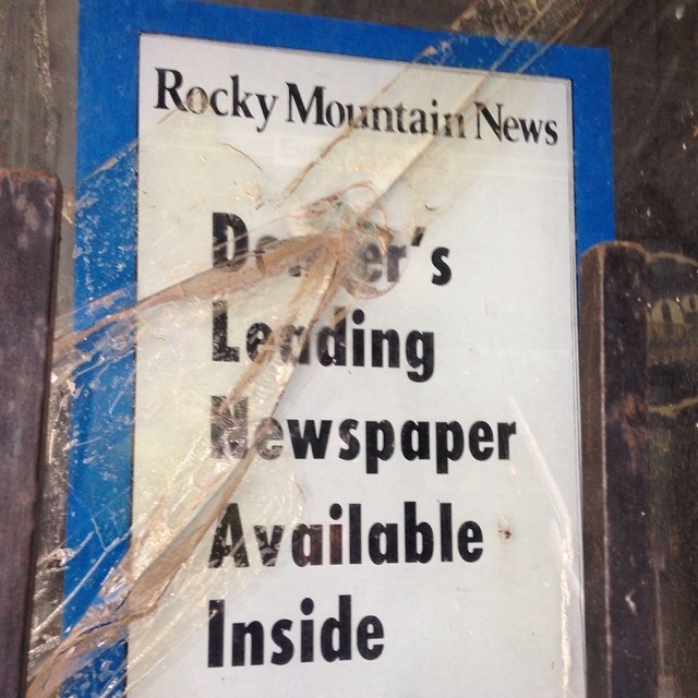 Apparently they're still printing the News for this Highlands corner store.