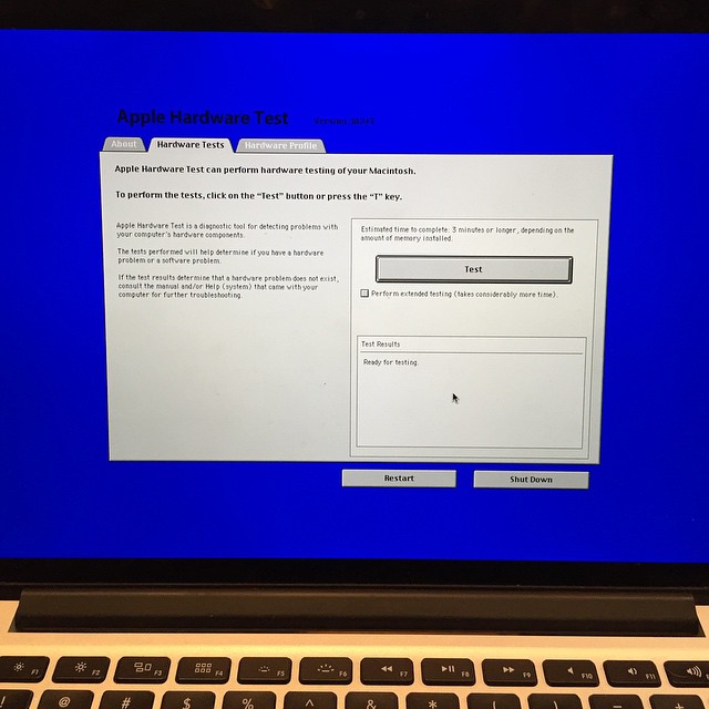 Hard to imagine that Apple ships software that looks like this, even if it is just diagnostic test software.