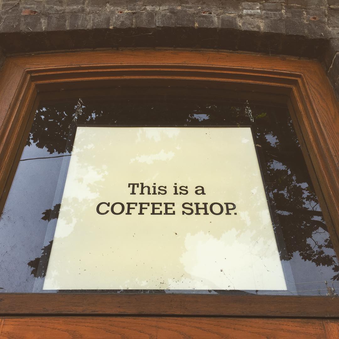 This is a closed coffee shop.