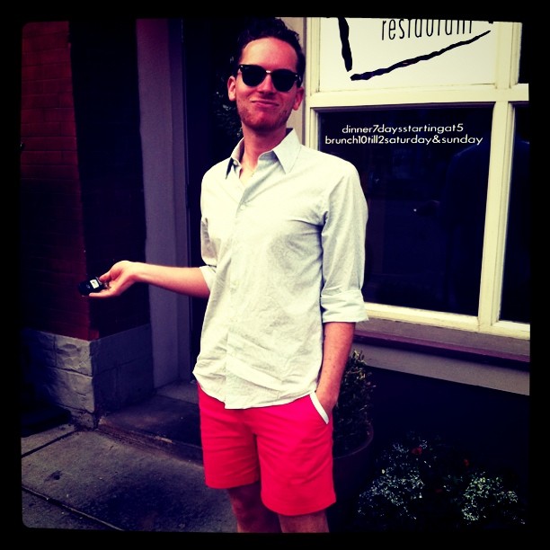 Pink shorts!