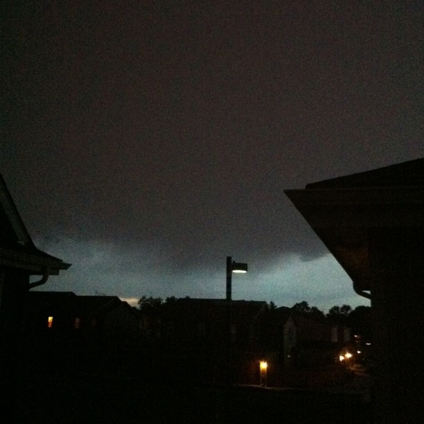 Thunder and lightning! (Take my word about the lightning. It's hard to capture.)