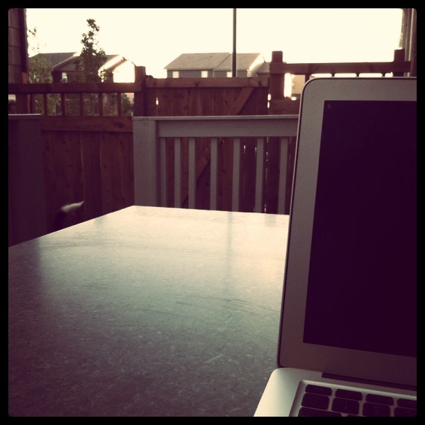 My evening office