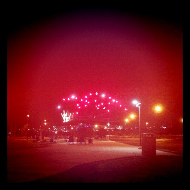 Fireworks over Invesco