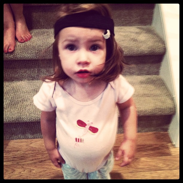 Caroline after dance practice