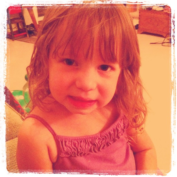 Hanging with Kylie past her bedtime.