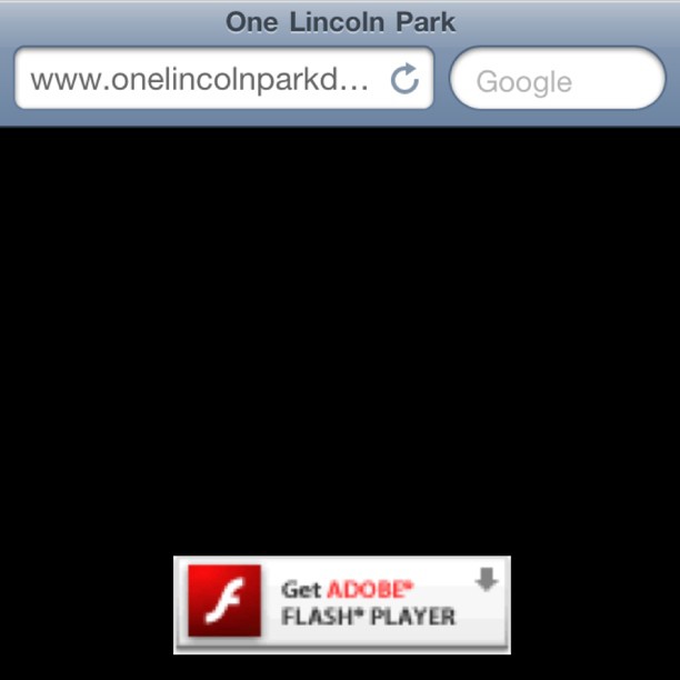 You are selling $500k condos and you can't be bothered to build a HTML version of your site? #stupidmarketers