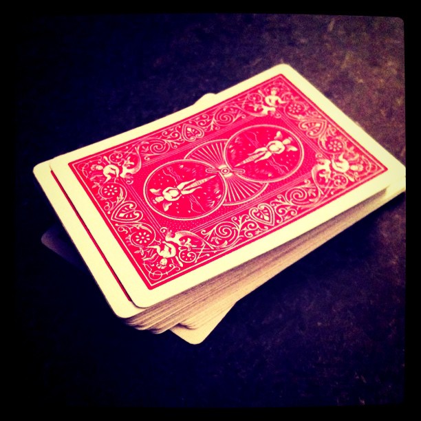 Cards on the deck