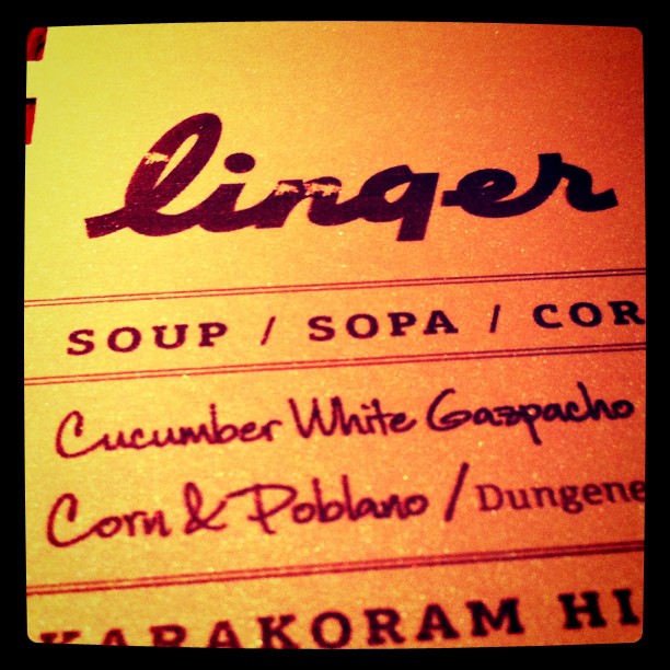 Linger'ing