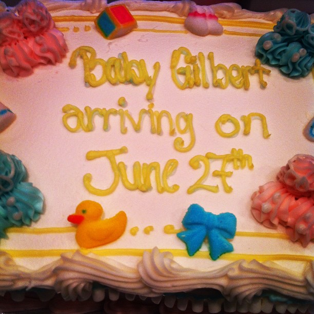 Baby Gilbert arriving June 27th