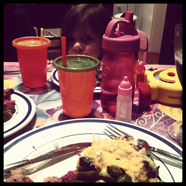 I'm sitting at the kid table