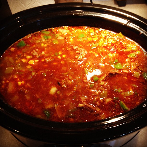 Steak chili for dinner