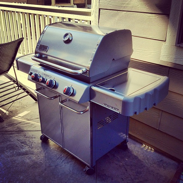 Now we're cooking with (natural) gas! Say hello to the new grill.