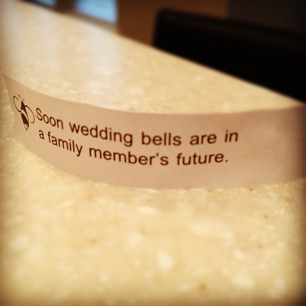 Betsy -- full steam ahead with the wedding plans!