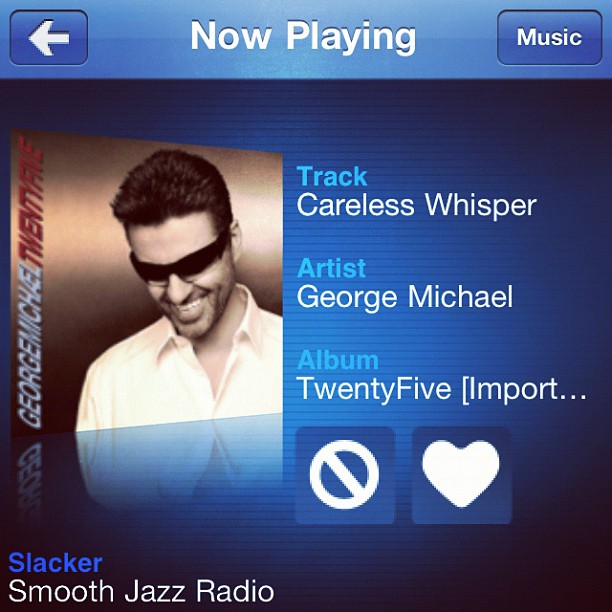 Yes, I'm getting old. This is how I spent my evening, listening to soft jazz.