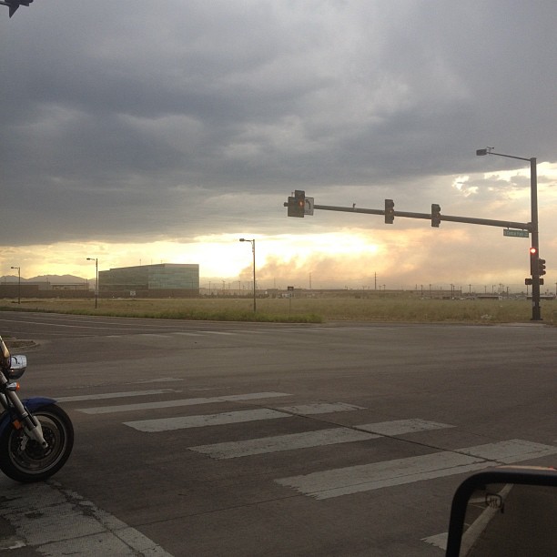#flagstafffire from Stapleton. With storms kicking up dust this looks like #endtimes.