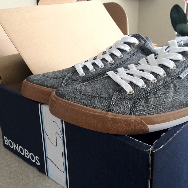 Bonobos shoes arrived, wore them a few times and they fell apart. Wrote a review and they automatically sent a new pair. Excellent customer service!