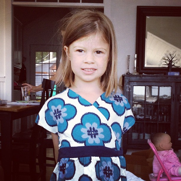 EmG models her new dress