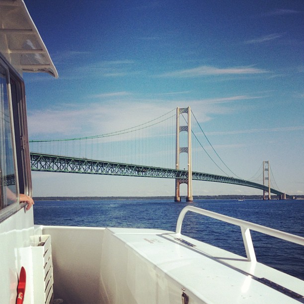 About to cross under the Mighty Mac