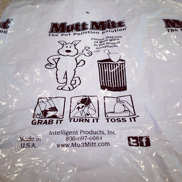 Friending the dog poop bag maker. #mylifeiscomplete