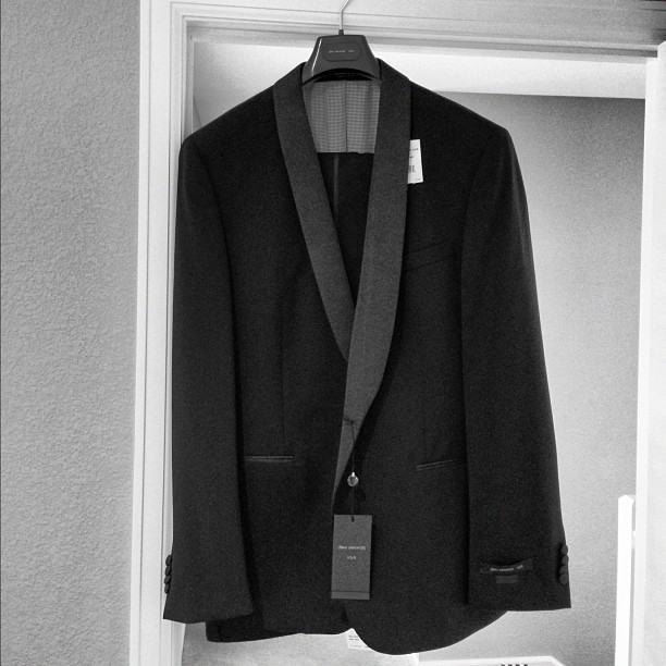 New John Varvatos tux is ready for next weekend.
