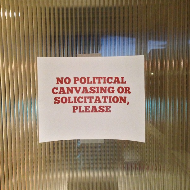 Get off my lawn, Democrats! (And Republicans but they haven't hit my house yet.)