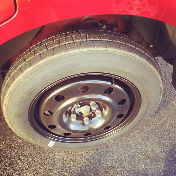 Hey look I changed my tire. Biggest accomplishment of the day so far.