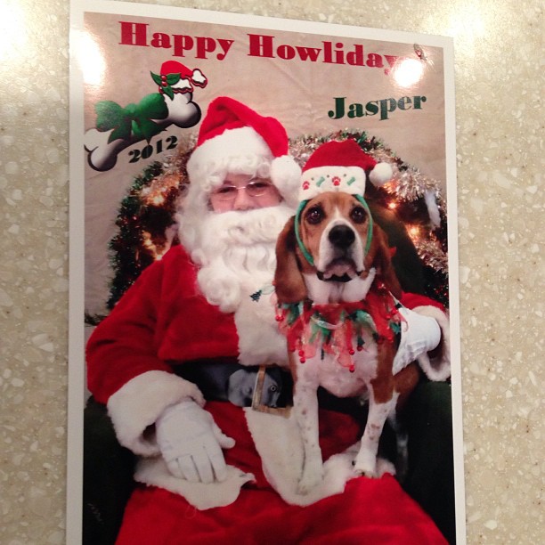Jasper's yearly Santa meeting.