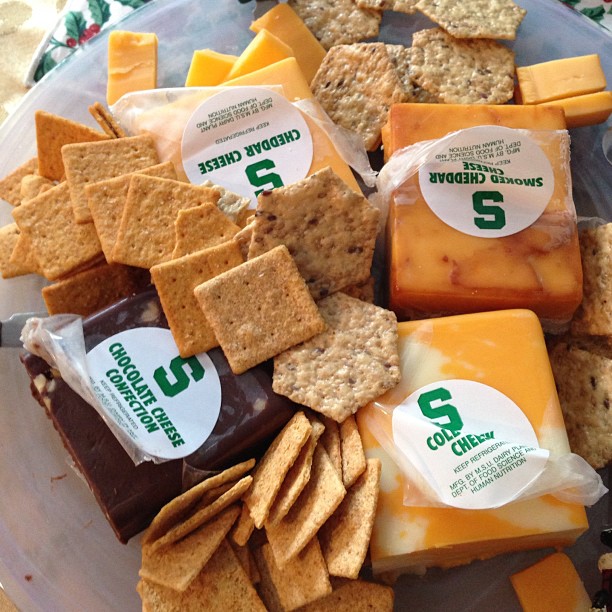 Michigan State Spartan cheese.