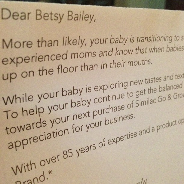 My sister doesn't have a baby. #marketingfail