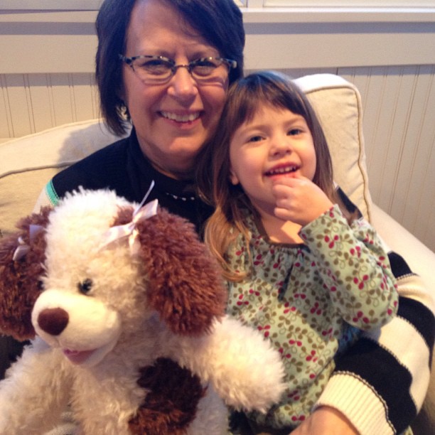 Caroline named her dog Hot Chocolate. Great name!