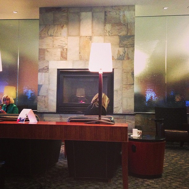 Sky Club tranquility before last flight of the year.