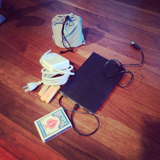 The start of the "to pack" pile for Mexico.