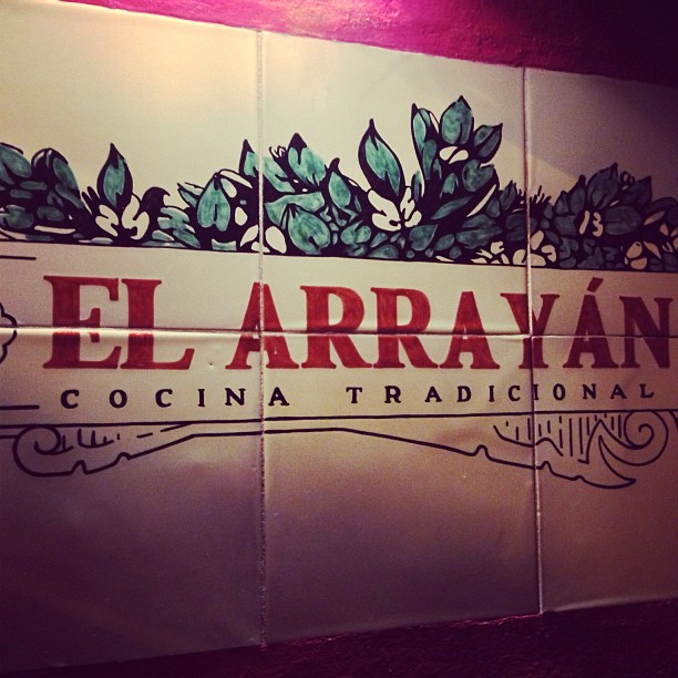 Great pork at El Arrayan.