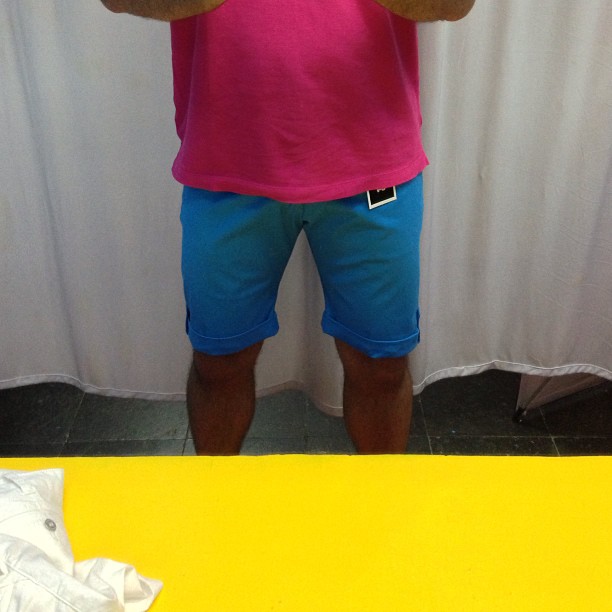 New shorts (I bought them in white as well)... Now to lose 20 more pounds so I can wear a shirt that doesn't make my top half look huge!