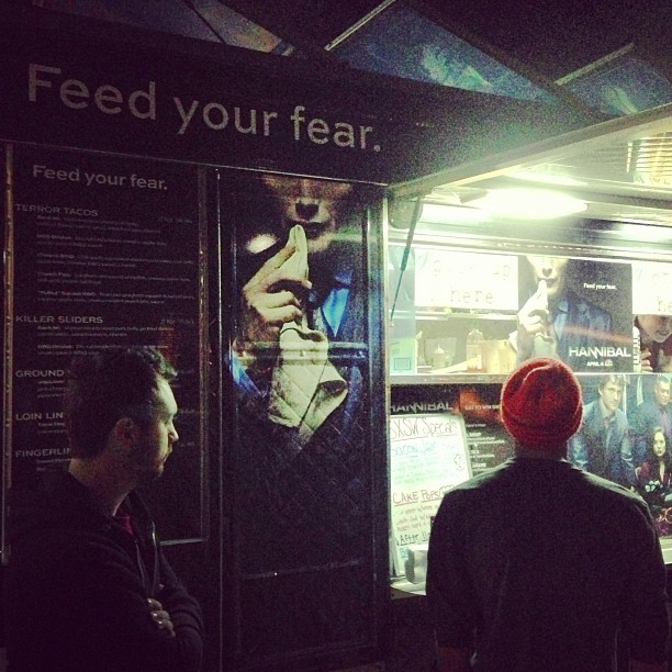Of course I'm eating #hannibaleats. Hannibal, April 4, only on NBC.