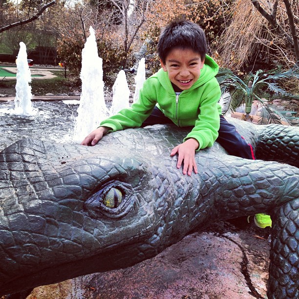 Today's mini golf winner -- Kian!!