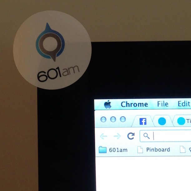 We got @601am stickers. It's like we're in 3rd grade all over again!