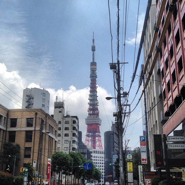 Walked 3 miles through residential Tokyo (fascinating!) to come to the Tower.