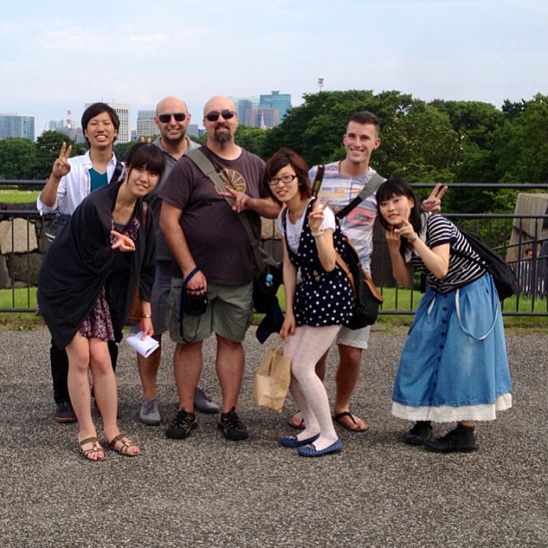 This group of students offered to give us a tour of the Imperial Gardens to practice their English! So nice to meet!