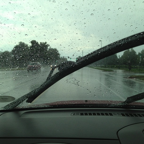 Glad I washed the car this morning.