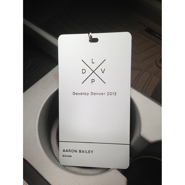Love the Develop Denver badges!