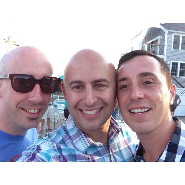 Reunited! Chris (left) and Claudio (right) were my first friends in NYC.