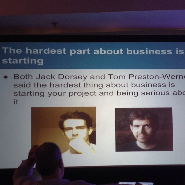 The hardest part about business is starting.