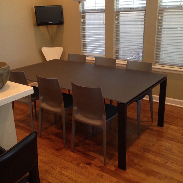 Much better! New table top arrived. Chairs will be replaced in the spring.