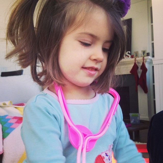 Doctor "Crazy Hair" Caroline is examining me. She says the prognosis isn't good.
