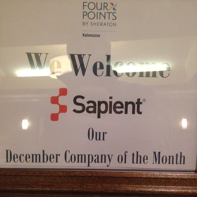 The competition is staying in my hotel. Time to sit in the lobby and overhead conversations.