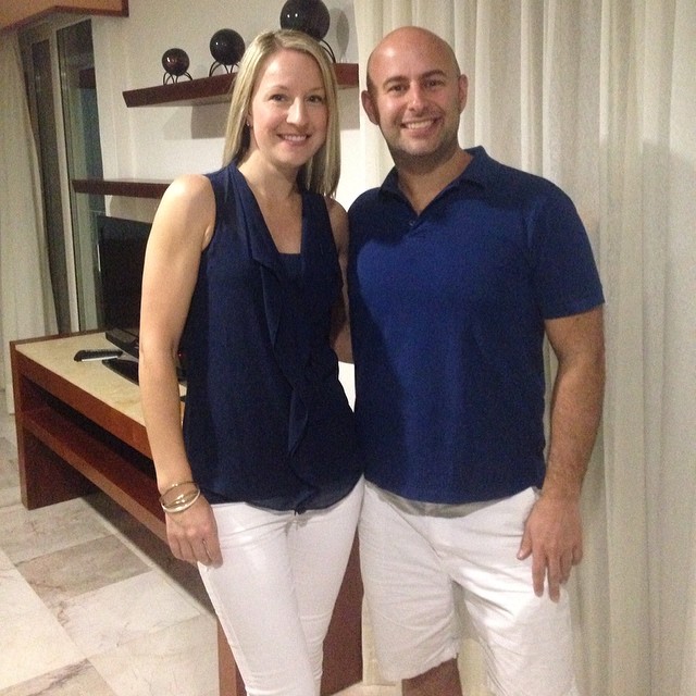 Second night in a row we've unintentionally dressed alike.
